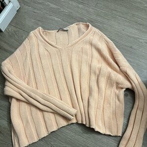 Zara sweater salmon pink